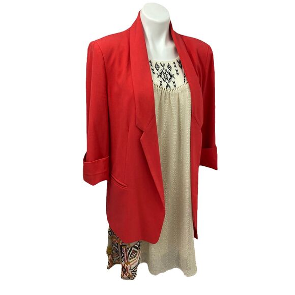 Rewind Dress Blazer Womens Large Flowy Southwestern Boho Beach Peasant Office - Picture 11 of 13